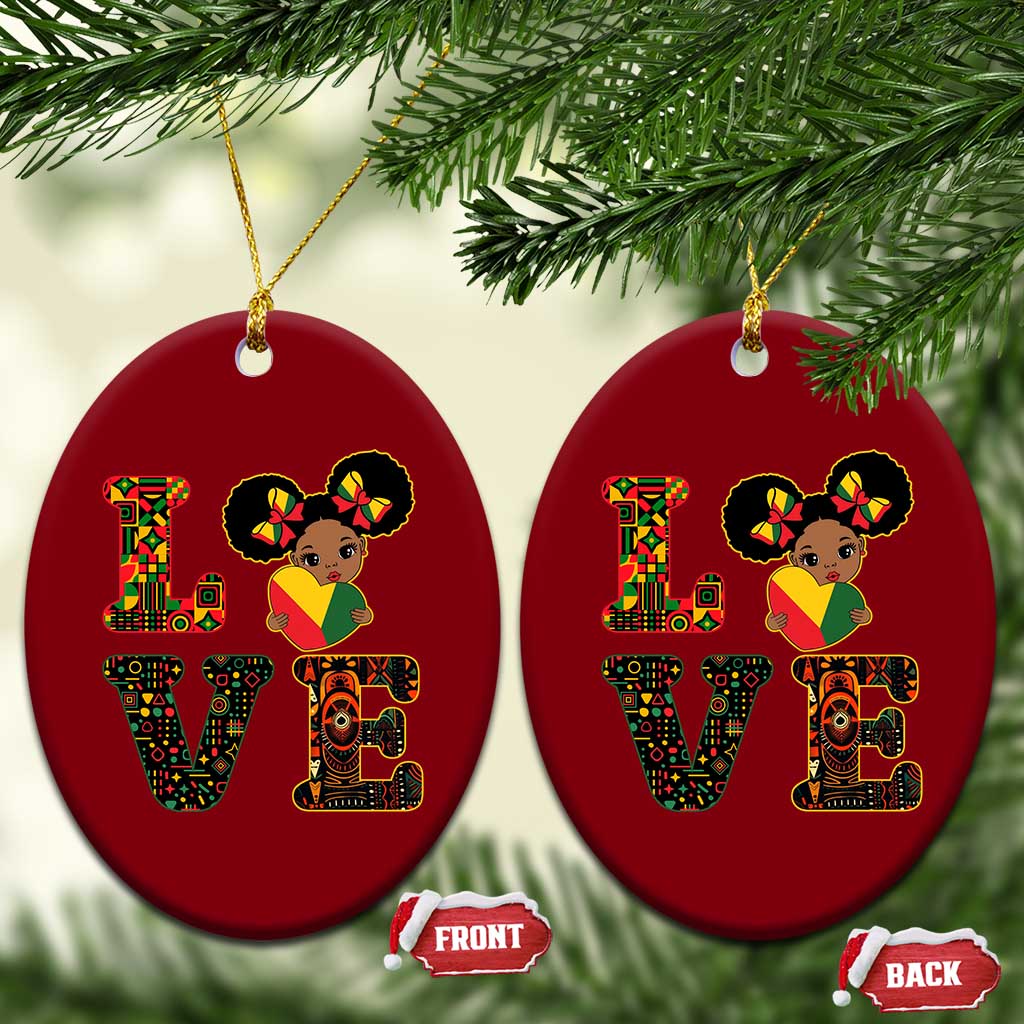 I Am Black Child Ceramic Ornament LOVE Black History Month Strong African American Pride TS02 Print Your Wear