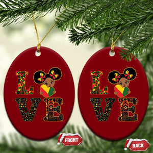 I Am Black Child Ceramic Ornament LOVE Black History Month Strong African American Pride TS02 Print Your Wear