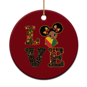 I Am Black Child Ceramic Ornament LOVE Black History Month Strong African American Pride TS02 1pc Red Print Your Wear