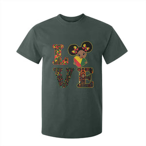 I Am Black Child T Shirt For Kid LOVE Black History Month Strong African American Pride TS02 Dark Forest Green Print Your Wear