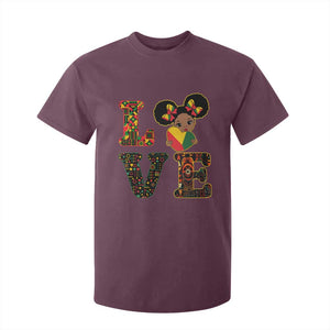 I Am Black Child T Shirt For Kid LOVE Black History Month Strong African American Pride TS02 Maroon Print Your Wear