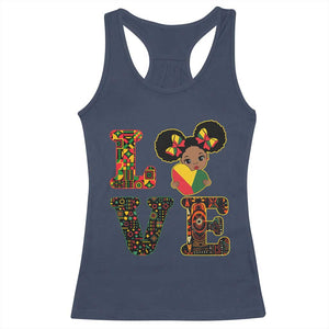 I Am Black Child Racerback Tank Top LOVE Black History Month Strong African American Pride TS02 Navy Print Your Wear