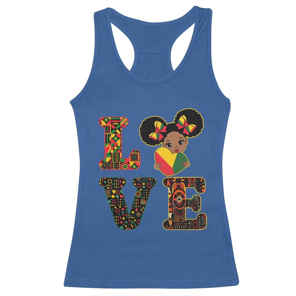 I Am Black Child Racerback Tank Top LOVE Black History Month Strong African American Pride TS02 Royal Blue Print Your Wear