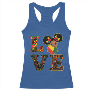 I Am Black Child Racerback Tank Top LOVE Black History Month Strong African American Pride TS02 Royal Blue Print Your Wear
