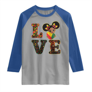 I Am Black Child Raglan Shirt LOVE Black History Month Strong African American Pride TS02 Sport Gray Royal Print Your Wear