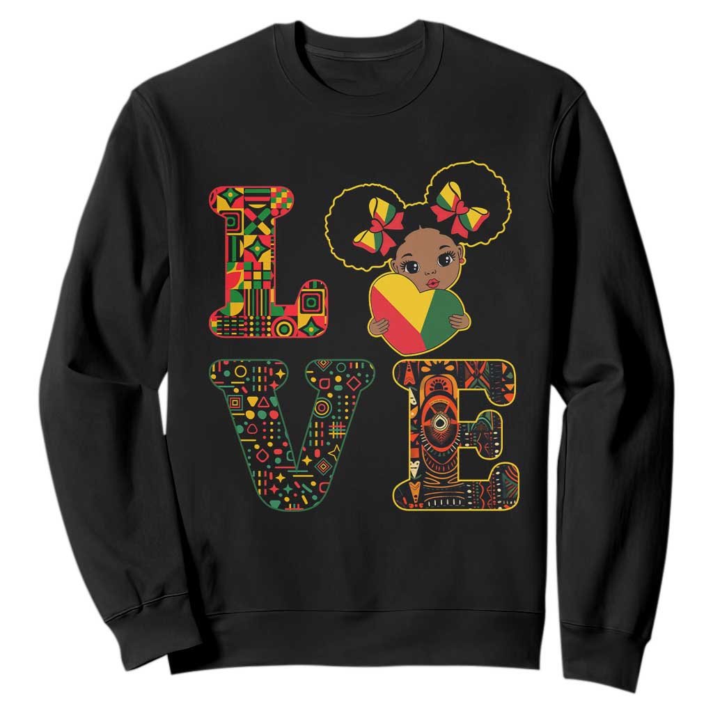 I Am Black Child Sweatshirt LOVE Black History Month Strong African American Pride TS02 Black Print Your Wear