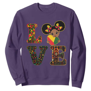 I Am Black Child Sweatshirt LOVE Black History Month Strong African American Pride TS02 Purple Print Your Wear