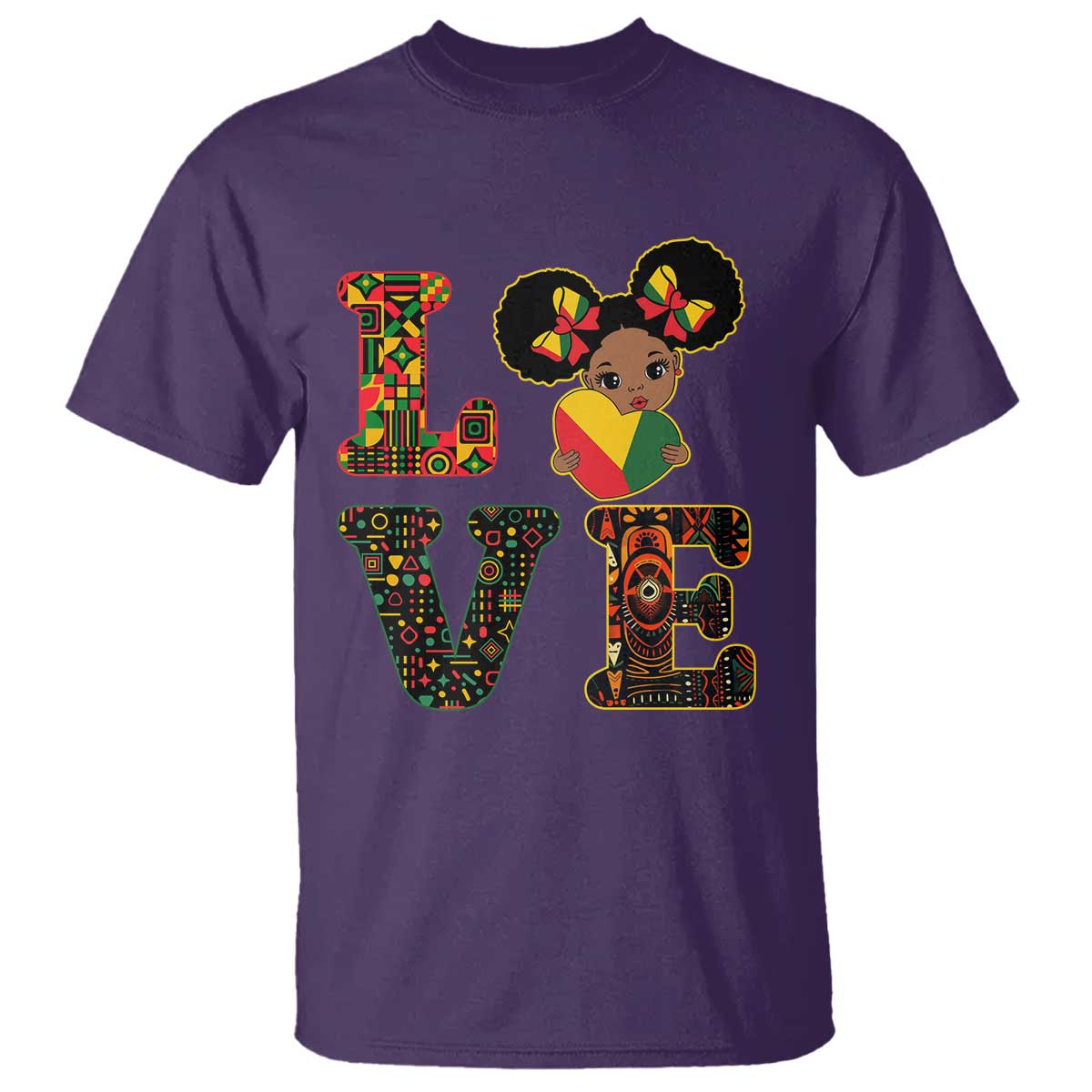 I Am Black Child T Shirt LOVE Black History Month Strong African American Pride TS02 Purple Print Your Wear