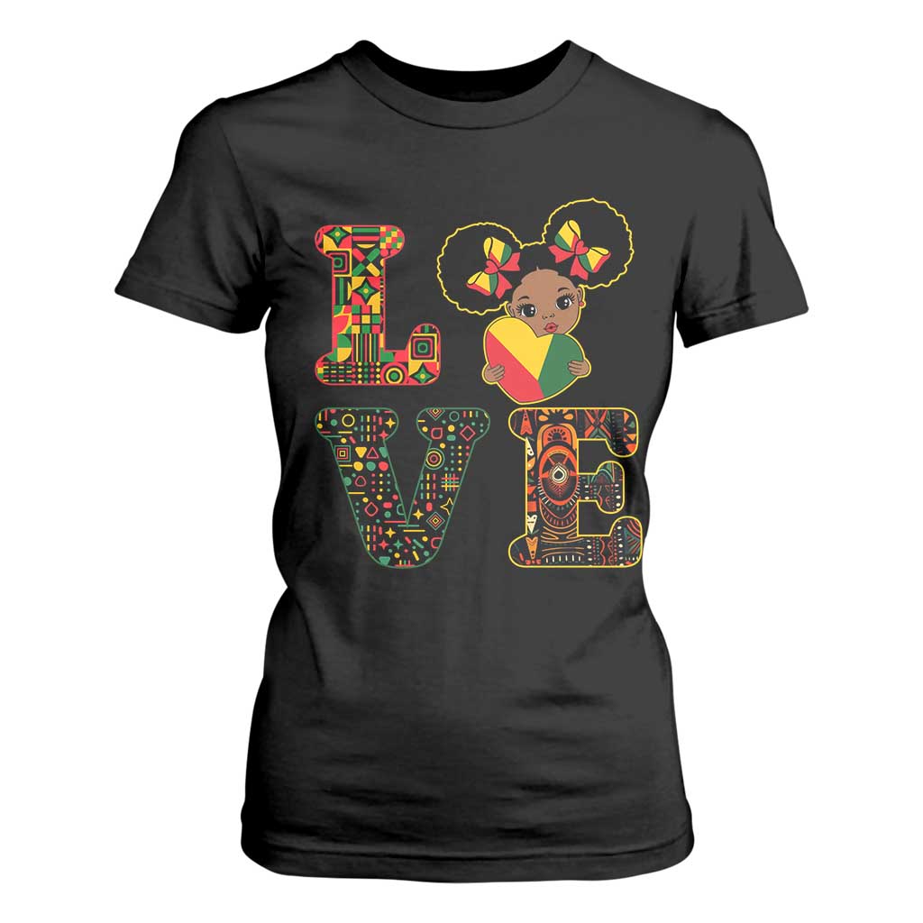 I Am Black Child T Shirt For Women LOVE Black History Month Strong African American Pride TS02 Black Print Your Wear