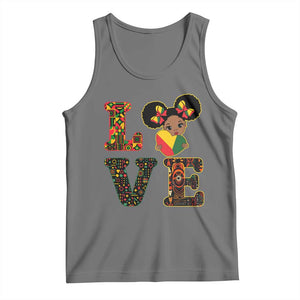 I Am Black Child Tank Top LOVE Black History Month Strong African American Pride TS02 Black Heather Print Your Wear