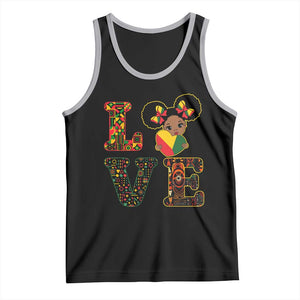 I Am Black Child Tank Top LOVE Black History Month Strong African American Pride TS02 Black Athletic Heather Print Your Wear