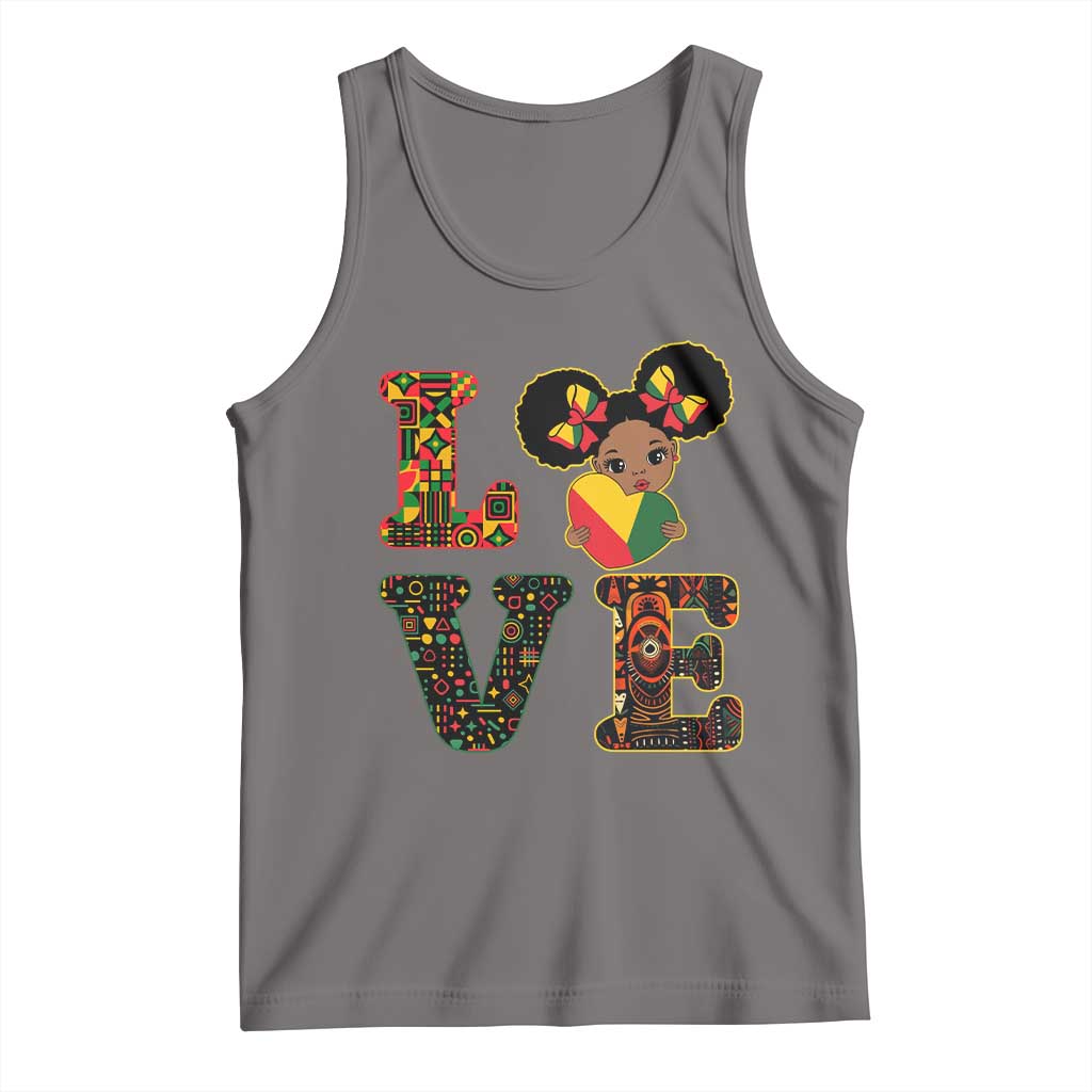 I Am Black Child Tank Top LOVE Black History Month Strong African American Pride TS02 Deep Heather Print Your Wear