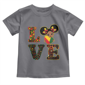 I Am Black Child Toddler T Shirt LOVE Black History Month Strong African American Pride TS02 Charcoal Print Your Wear