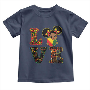 I Am Black Child Toddler T Shirt LOVE Black History Month Strong African American Pride TS02 Navy Print Your Wear