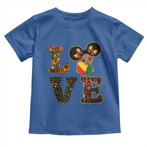I Am Black Child Toddler T Shirt LOVE Black History Month Strong African American Pride TS02 Royal Blue Print Your Wear