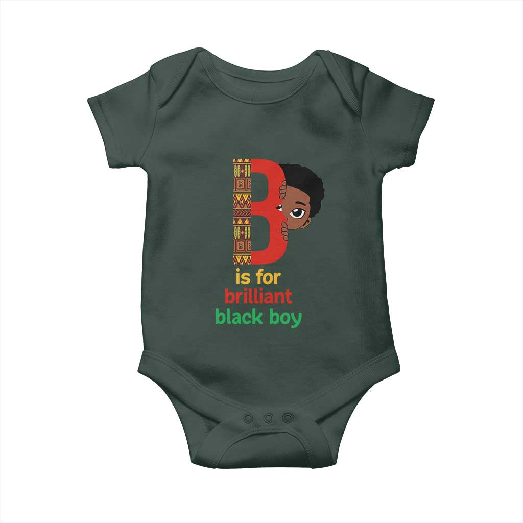 Black History Month Boy Baby Onesie B Is For Brilliant HBCU Education TS02 Print Your Wear