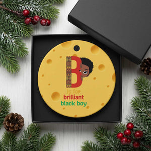 Black History Month Boy Ceramic Ornament B Is For Brilliant HBCU Education TS02 1pc Yellow Cheese Print Your Wear