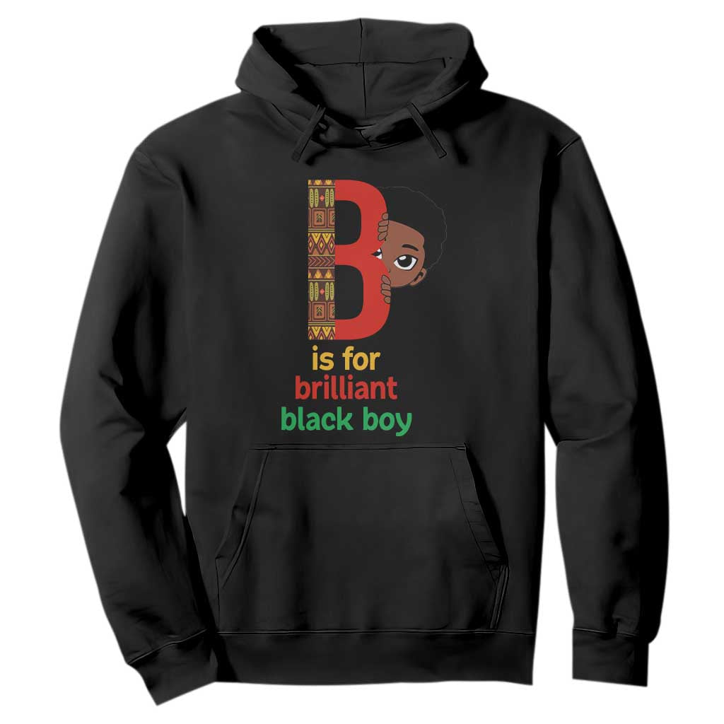 Black History Month Boy Hoodie B Is For Brilliant HBCU Education TS02 Black Print Your Wear