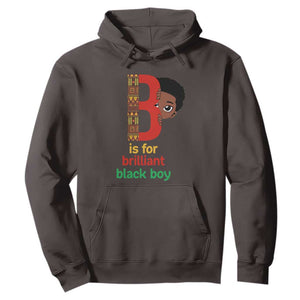 Black History Month Boy Hoodie B Is For Brilliant HBCU Education TS02 Dark Chocolate Print Your Wear