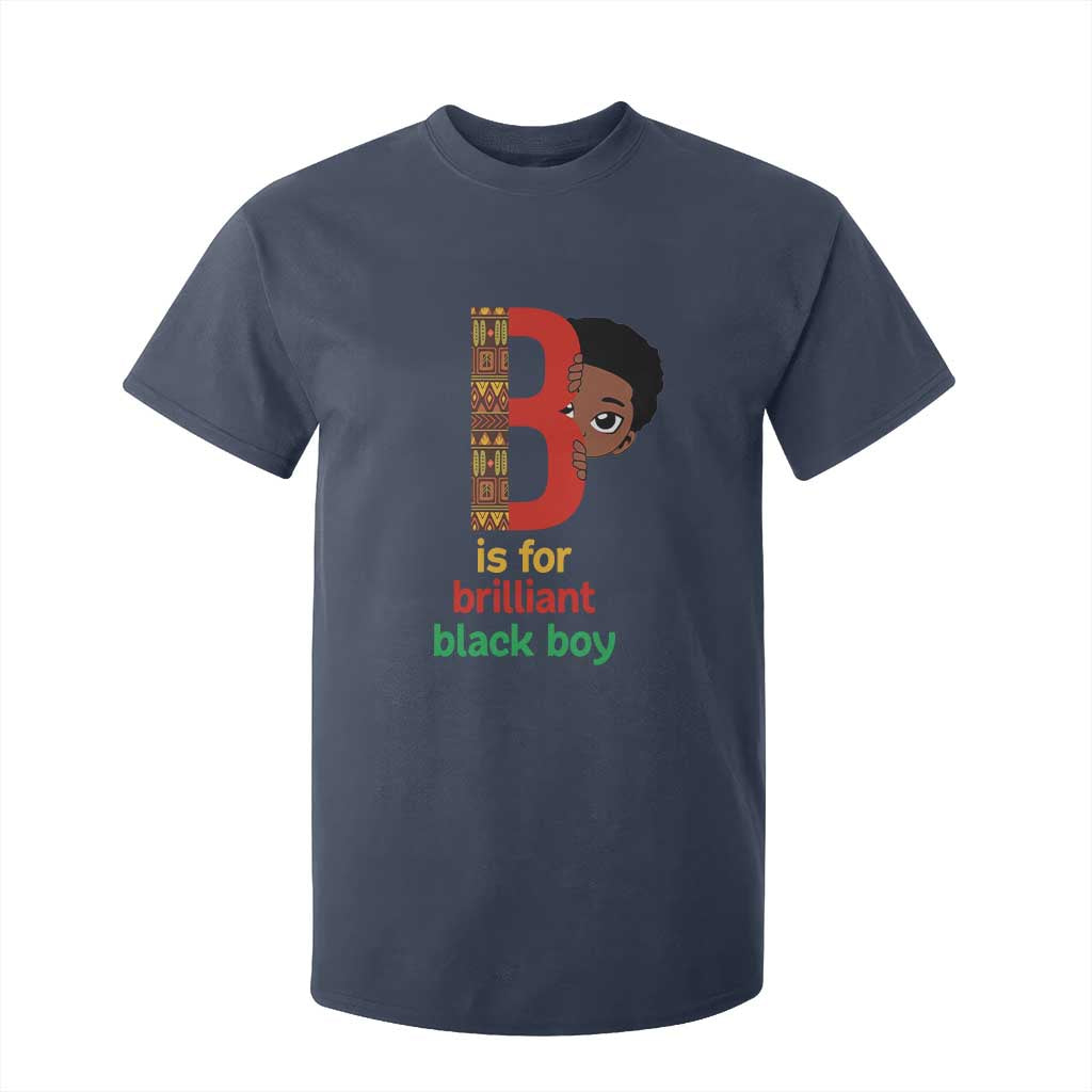 Black History Month Boy T Shirt For Kid B Is For Brilliant HBCU Education TS02 Navy Print Your Wear