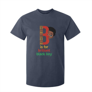 Black History Month Boy T Shirt For Kid B Is For Brilliant HBCU Education TS02 Navy Print Your Wear