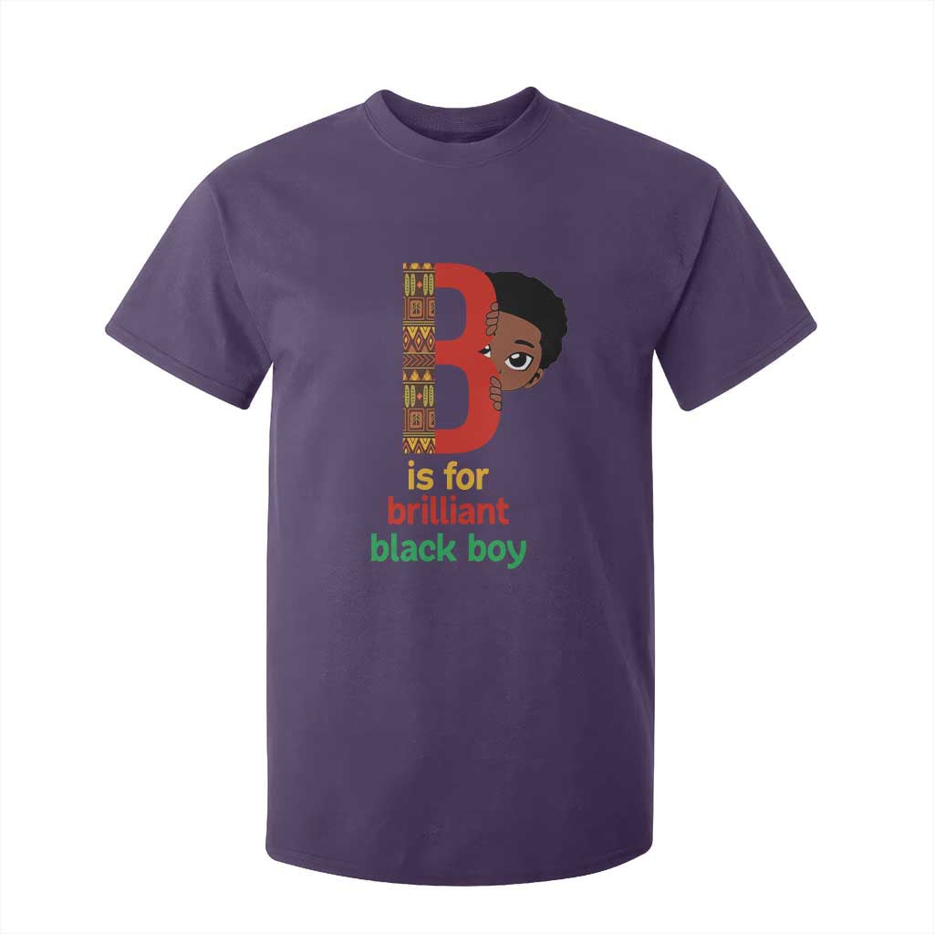 Black History Month Boy T Shirt For Kid B Is For Brilliant HBCU Education TS02 Purple Print Your Wear