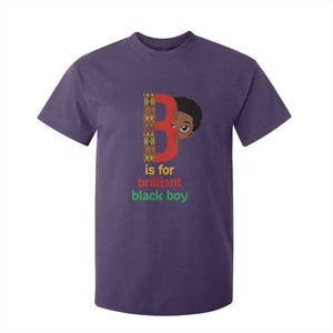 Black History Month Boy T Shirt For Kid B Is For Brilliant HBCU Education TS02 Purple Print Your Wear