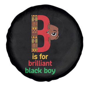 Black History Month Boy Spare Tire Cover B Is For Brilliant HBCU Education TS02 Print Your Wear