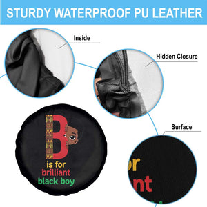 Black History Month Boy Spare Tire Cover B Is For Brilliant HBCU Education TS02 Print Your Wear