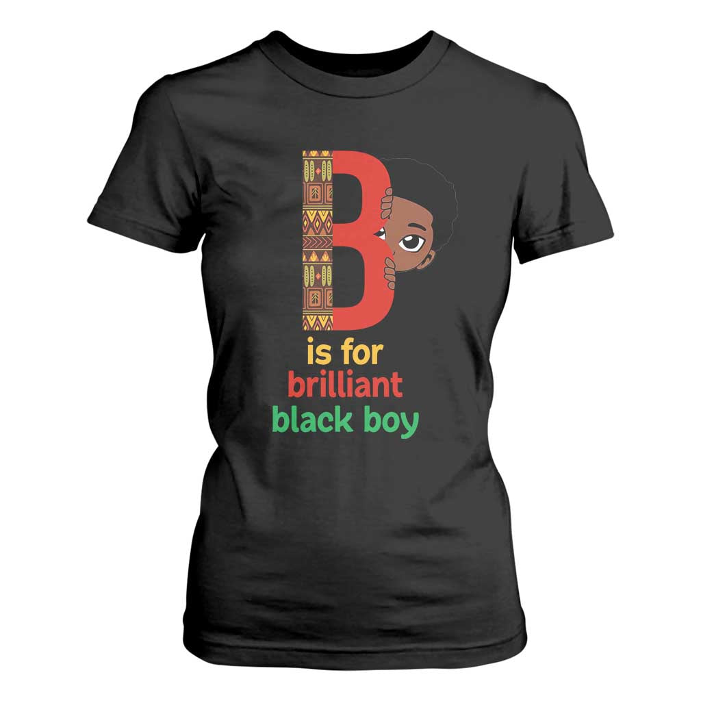 Black History Month Boy T Shirt For Women B Is For Brilliant HBCU Education TS02 Black Print Your Wear