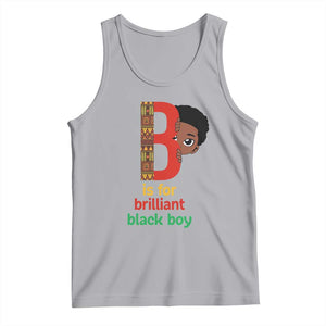 Black History Month Boy Tank Top B Is For Brilliant HBCU Education TS02 Athletic Heather Print Your Wear