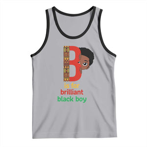 Black History Month Boy Tank Top B Is For Brilliant HBCU Education TS02 Athletic Heather Black Print Your Wear