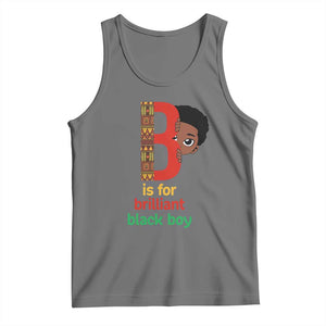 Black History Month Boy Tank Top B Is For Brilliant HBCU Education TS02 Black Heather Print Your Wear