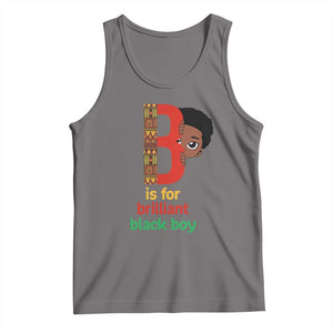 Black History Month Boy Tank Top B Is For Brilliant HBCU Education TS02 Deep Heather Print Your Wear
