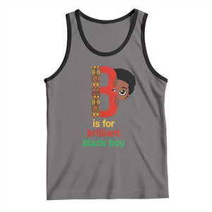 Black History Month Boy Tank Top B Is For Brilliant HBCU Education TS02 Deep Heather Black Print Your Wear
