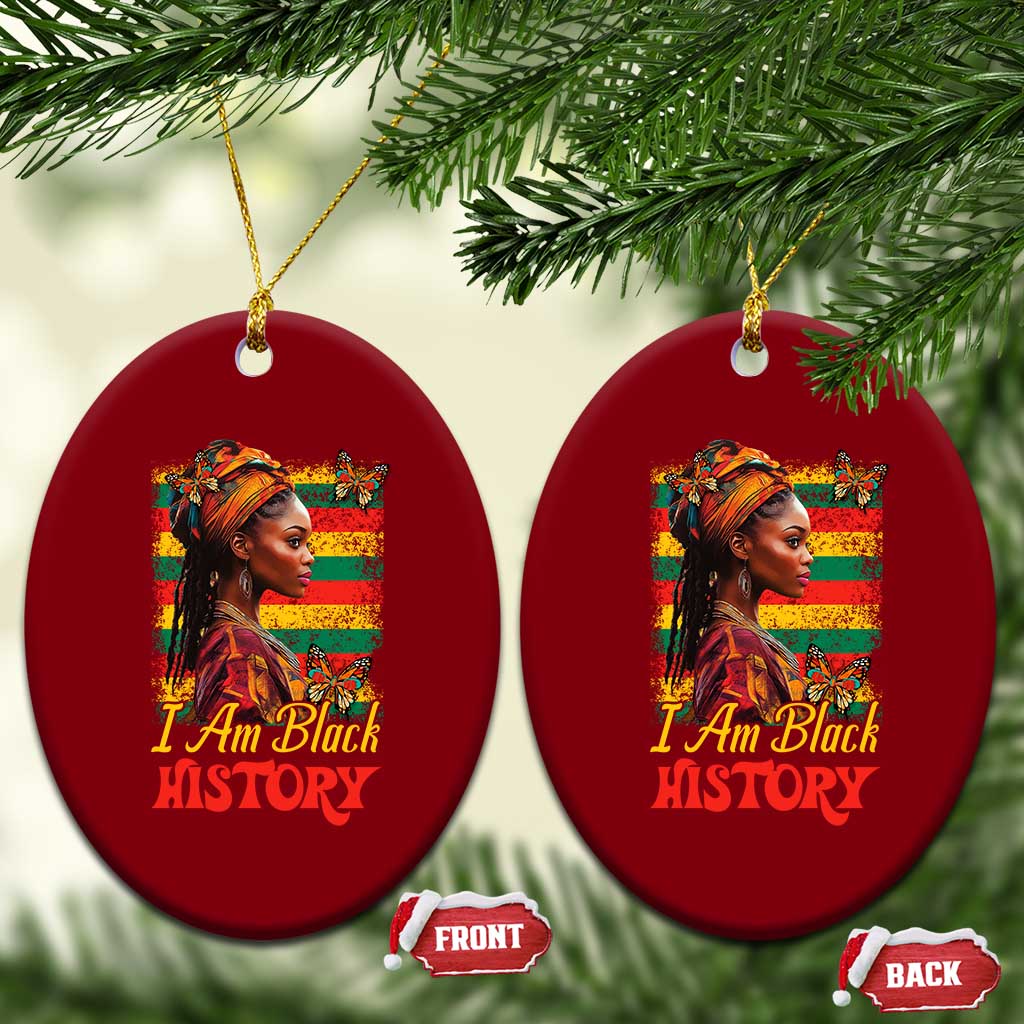 I Am Black History Ceramic Ornament African American Pride Woman TS02 Print Your Wear