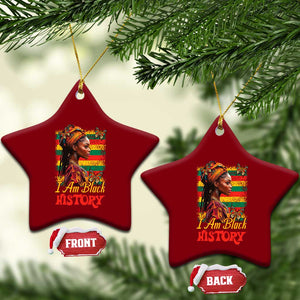 I Am Black History Ceramic Ornament African American Pride Woman TS02 Print Your Wear