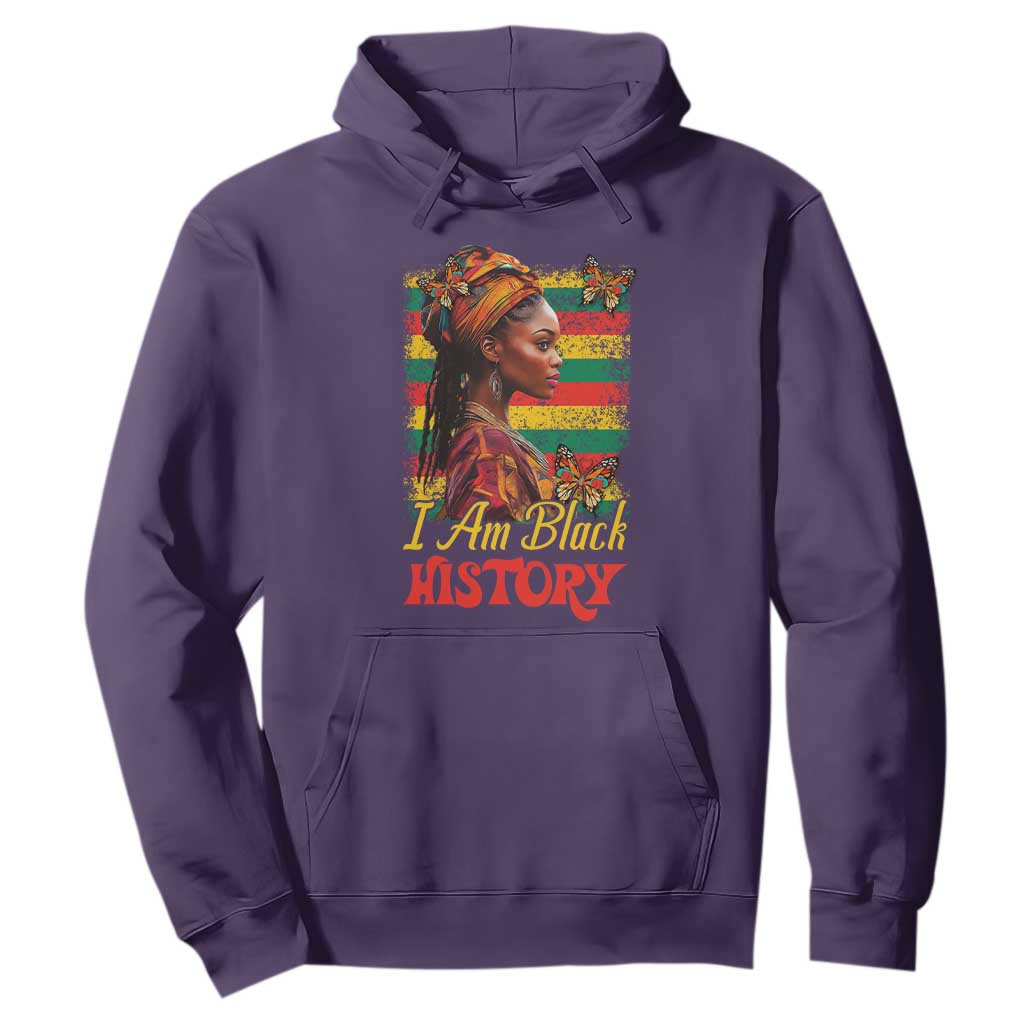 I Am Black History Hoodie African American Pride Woman TS02 Purple Print Your Wear
