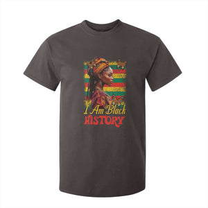I Am Black History T Shirt For Kid African American Pride Woman TS02 Dark Chocolate Print Your Wear