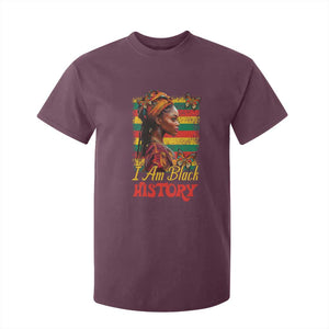 I Am Black History T Shirt For Kid African American Pride Woman TS02 Maroon Print Your Wear
