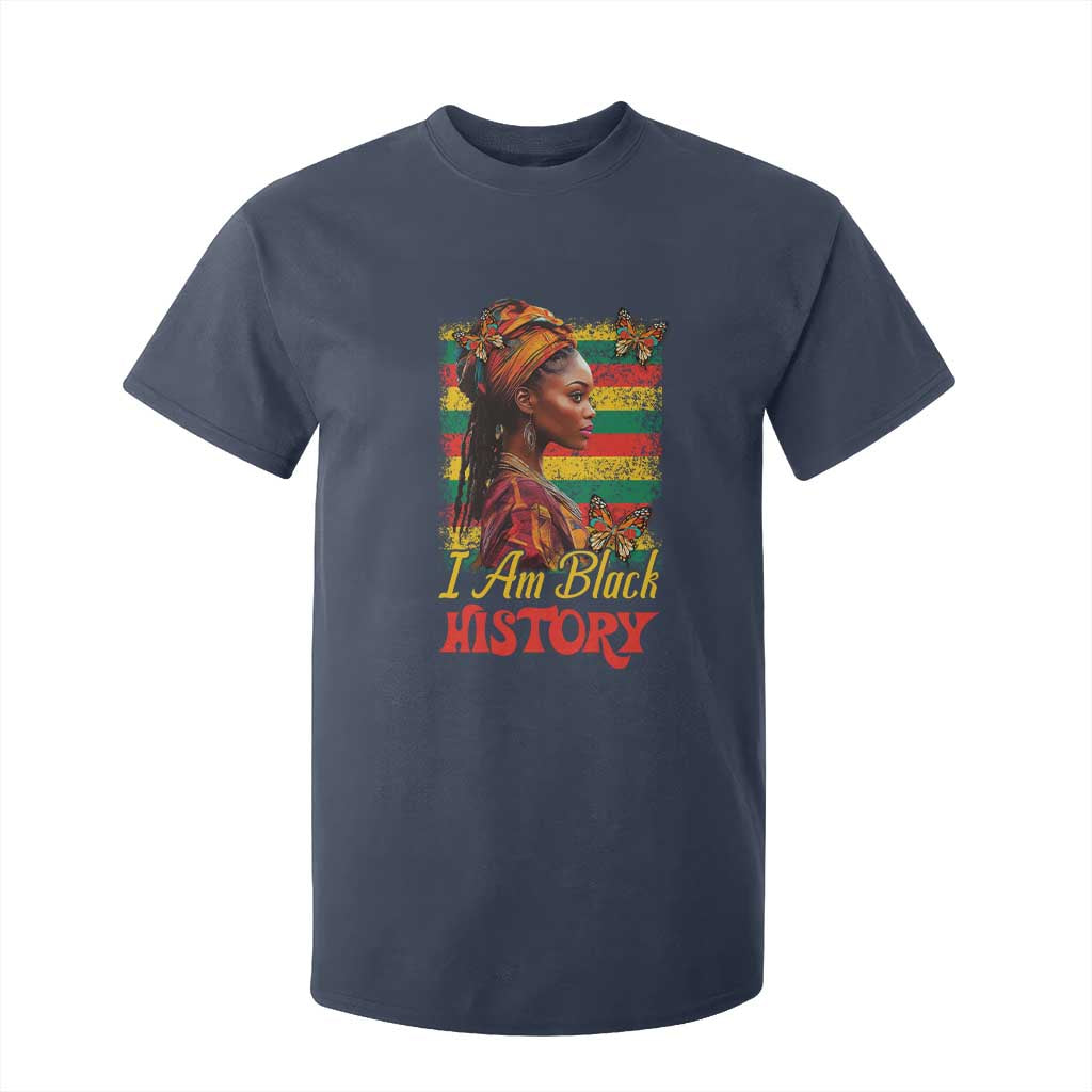 I Am Black History T Shirt For Kid African American Pride Woman TS02 Navy Print Your Wear