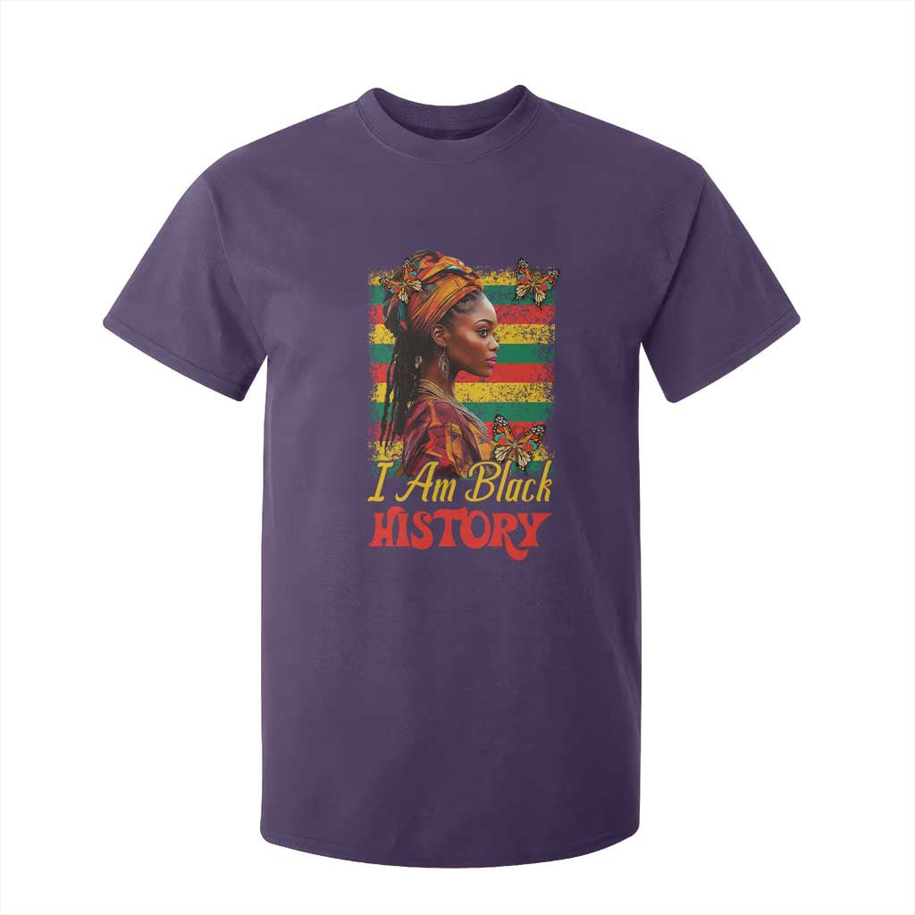 I Am Black History T Shirt For Kid African American Pride Woman TS02 Purple Print Your Wear