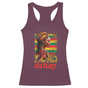 I Am Black History Racerback Tank Top African American Pride Woman TS02 Maroon Print Your Wear