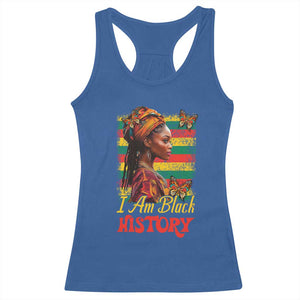 I Am Black History Racerback Tank Top African American Pride Woman TS02 Royal Blue Print Your Wear