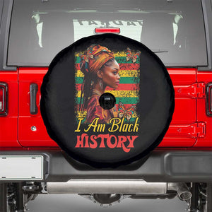 I Am Black History Spare Tire Cover African American Pride Woman TS02 Black Print Your Wear