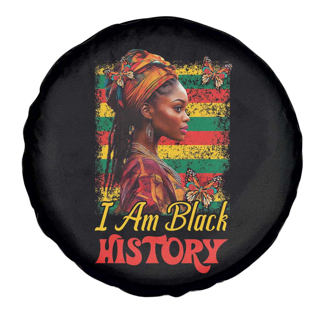 I Am Black History Spare Tire Cover African American Pride Woman TS02 Print Your Wear