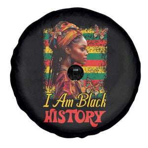 I Am Black History Spare Tire Cover African American Pride Woman TS02 Print Your Wear