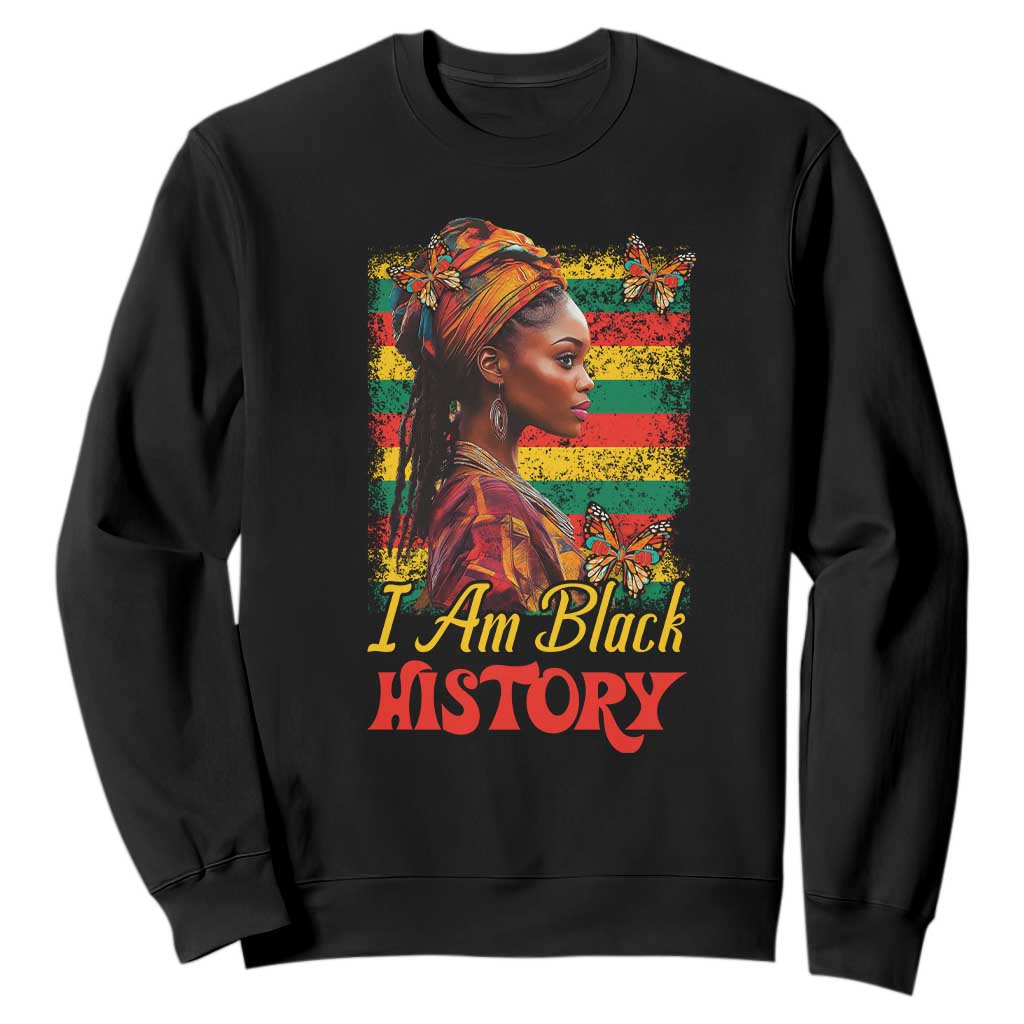 I Am Black History Sweatshirt African American Pride Woman TS02 Black Print Your Wear