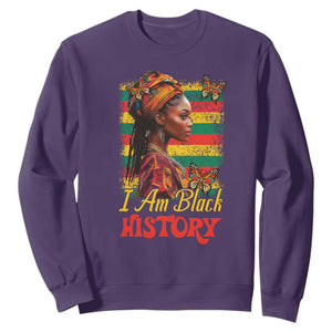 I Am Black History Sweatshirt African American Pride Woman TS02 Purple Print Your Wear
