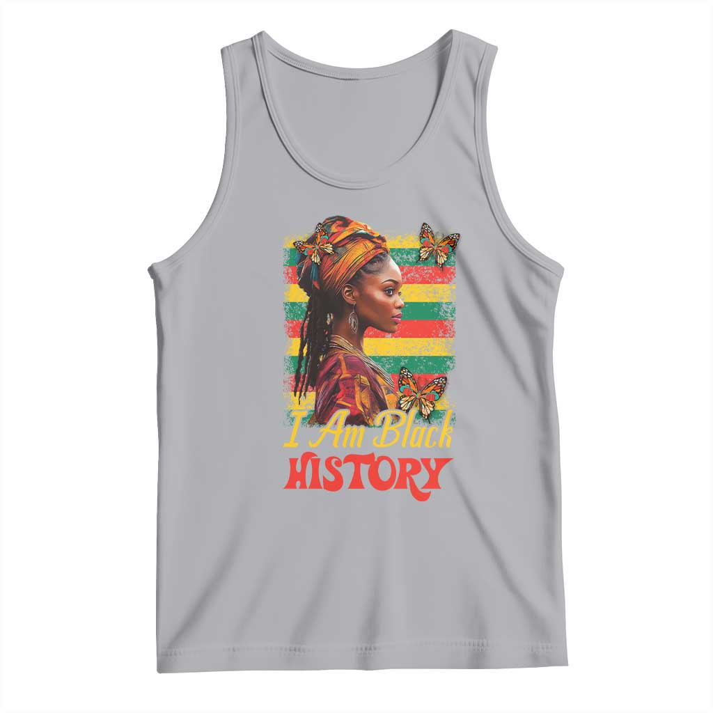 I Am Black History Tank Top African American Pride Woman TS02 Athletic Heather Print Your Wear